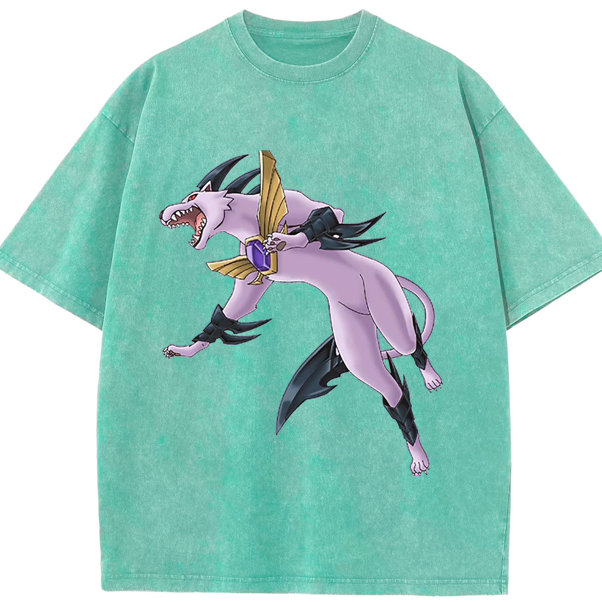 （画像用） 遊☆戯☆王 Yu-Gi-Oh! 綿100% ヴィンテージ風 半袖Tシャツ（フロントプリント）